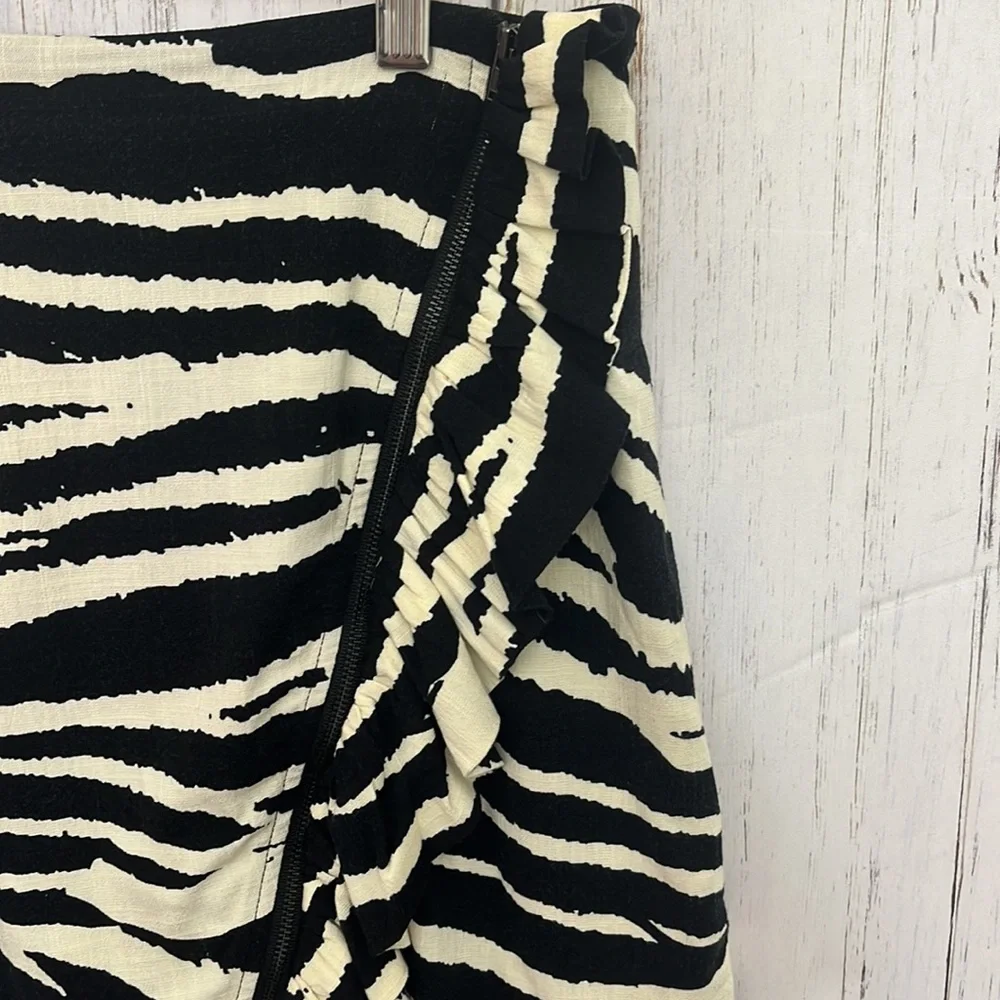 Free People Zebra Ruffle Mini Skirt - Picture 5 of 13